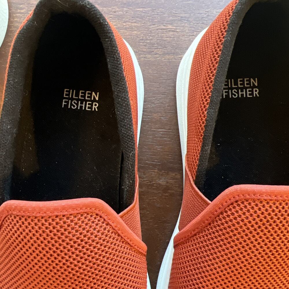 Eileen Fisher Women's Platform Sneakers Never Worn 8.5‎ Red Brown - Picture 7 of 7